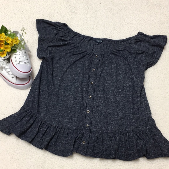 Lucky Brand Tops - Lucky Brand blue top medium EUC